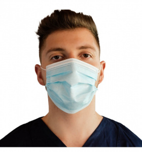 TT-MASTI-II - Masti medicale, tip II, 3PLY, 3 straturi, certificate CE, set de 50 buc. - Img 6