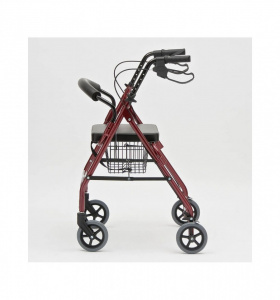 ORTOPEDIX FS966LH - Rolator Pliabil 4 Roti, Scaun si Cos, Otel - Img 2
