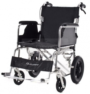 QMED 183-865LABJ-46 - Scaun Cu Rotile Pliant, Aluminiu, Transport