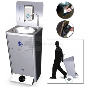 QMED 815-061430 - Chiuveta Portabila Autonoma, Buton Hidraulic, Fara Instalatie
