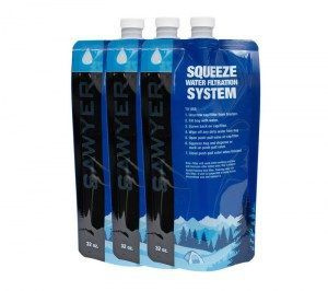 SAWYER SP113 - Pungă Apă 1L, Filtru Portabil, Set 3 Buc