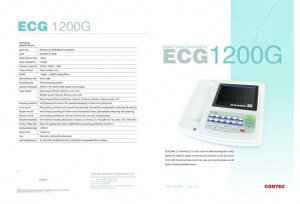 CONTEC ECG1200G - Electrocardiograf 12 Canale, Profesional Portabil, Ecran LCD Touchscreen - Img 4