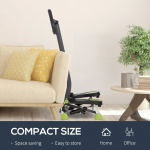 HOMCOM A90-263GY- Stepper cu maner, monitor LCD si pedale antiderapante din otel si ABS - Img 6