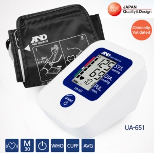 AND UA-651 - Tensiometru Digital Automat, IHB Cardiac, 30 Memorii - Img 5