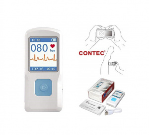 CONTEC PM10- Electrocardiograf ECG portabil, cu acumulator, conectare USB si BT - Img 6