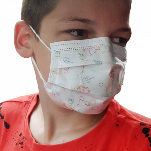 DR ALBERT KID 3PLY - Măști Protecție Copii, 3 Straturi Filtrante, Set 30 Buc