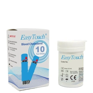 EASYTOUCH - Teste Colesterol, 10 buc/cutie, Monitorizare Rapida, Precisa, Acasa