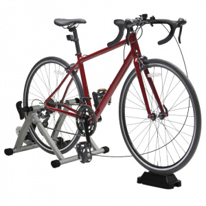 HOMCOM 5661-0061- Suport rola pentru bicicleta magnetic pentru antrenament acasa, argintiu - Img 2