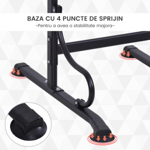 HOMCOM A91-105 - Bara Tractiune, Aparat Fitness Multifunctional, 120 kg - Img 6