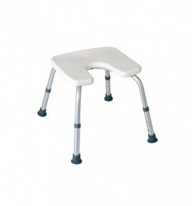 MORETTI RS831 - Scaun de Baie fara Spatar, Inaltime Reglabila, Aluminiu