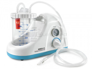 QMED 879-3-C - Aspirator Chirurgical Portabil, 18 LPM, Fără Ulei