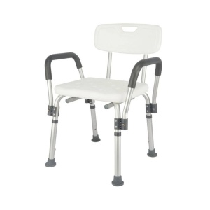 ANTAR AT51126- Scaun pentru baie cu spatar si manere, dreptunghiular