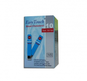 EASYTOUCH - Teste Colesterol, 10 buc/cutie, Monitorizare Rapida, Precisa, Acasa
