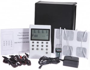 MH8001- Aparat  combo TENS si EMS profesional, 4 canale, 50 programe (45 preprogramate) - Img 1