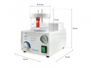 QMED 879-3-D- Aspirator chirurgical portabil 15 LPM - Img 2