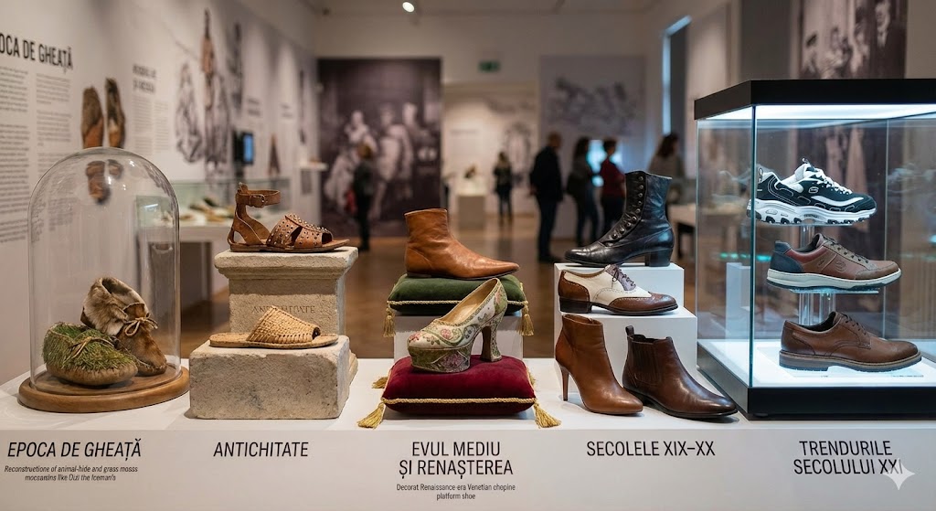 Istoria Fascinantă a Pantofilor: De la Epoca de Gheață la Trendurile Secolului XXI