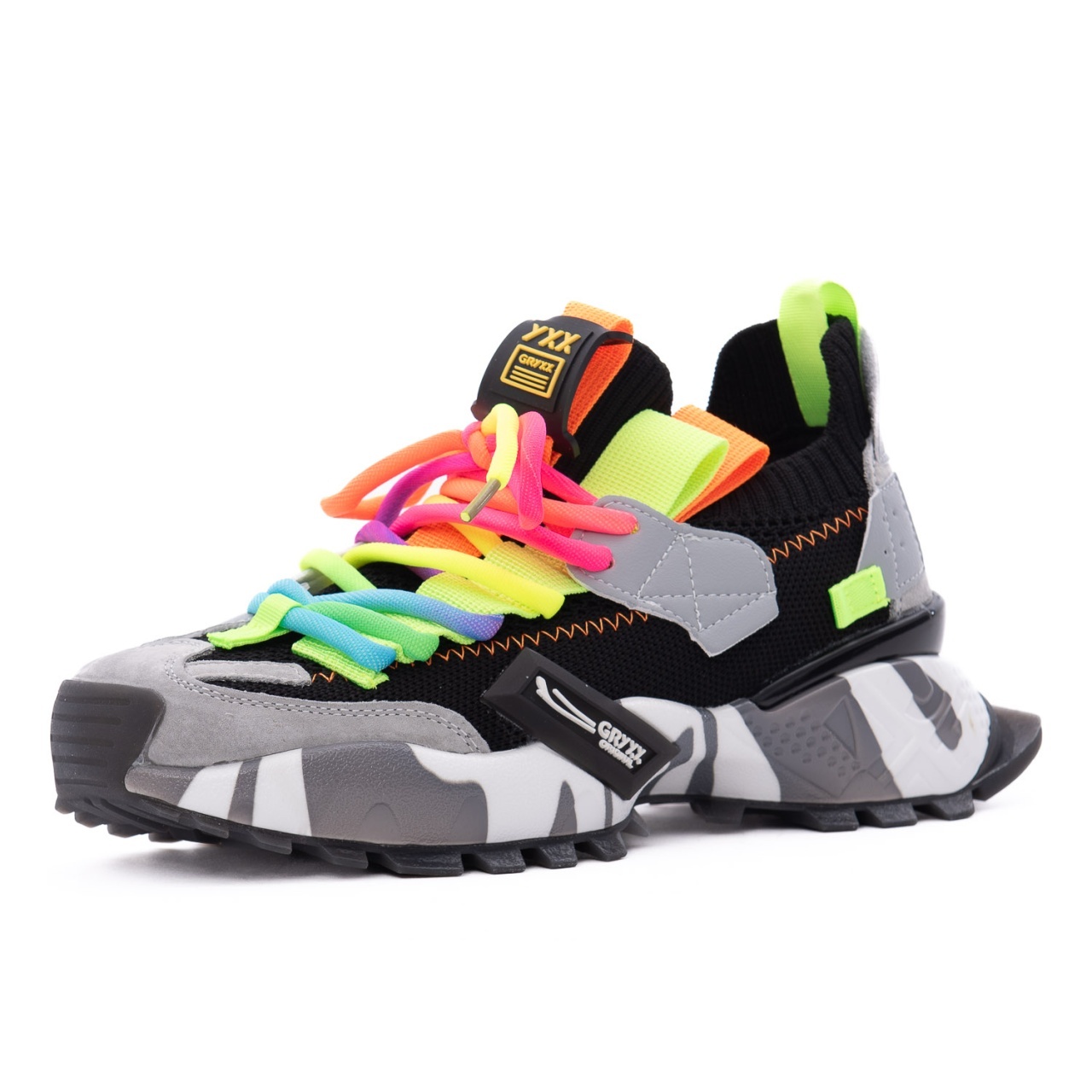 DJ Marty sneak MIX 6枚セット Pantofi sport dama din mix, Gryxx 4S18159W 01-Z, negru