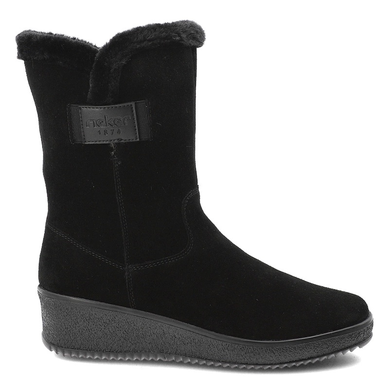 Cizmulite dama din piele de caprioara Rieker Y4456-00