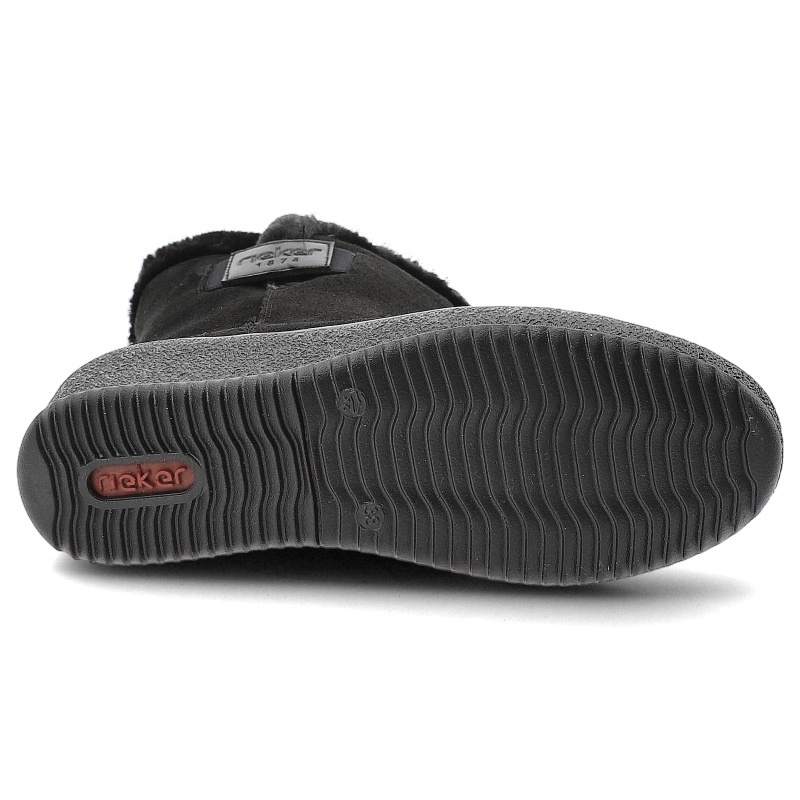 Cizmulite dama din piele de caprioara Rieker Y4456-00