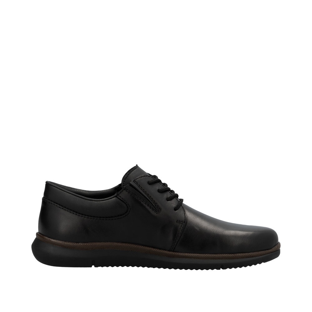 Pantofi bărbătești casual, Rieker 10419-00 din piele naturala, negru