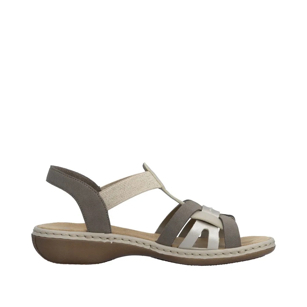 Sandale Rieker 65918-64 Bej Multi – Confort Antistress Colecția 2026