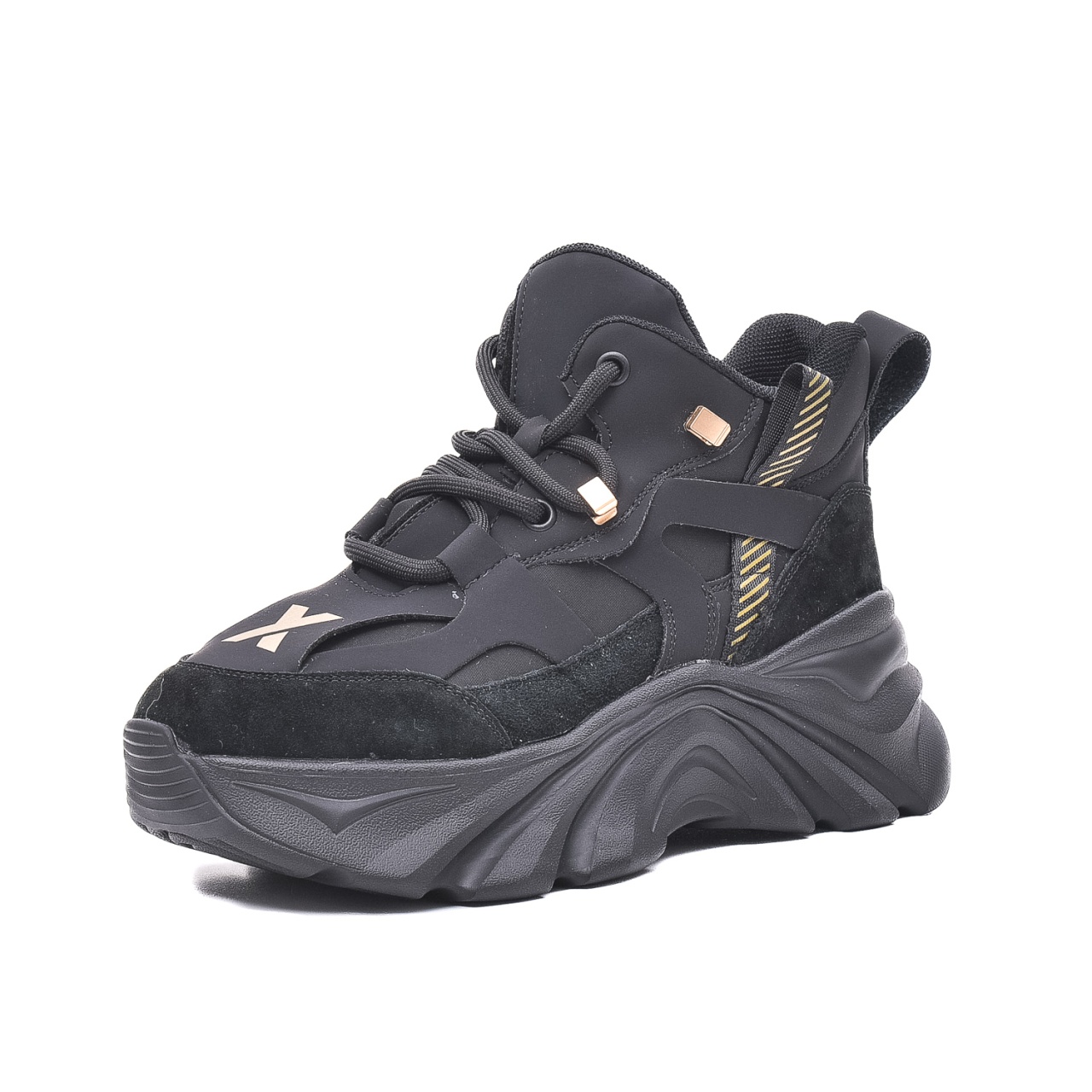 y414185　レディース　BLK M sneakers-dama-gryxx-8l3280b-01