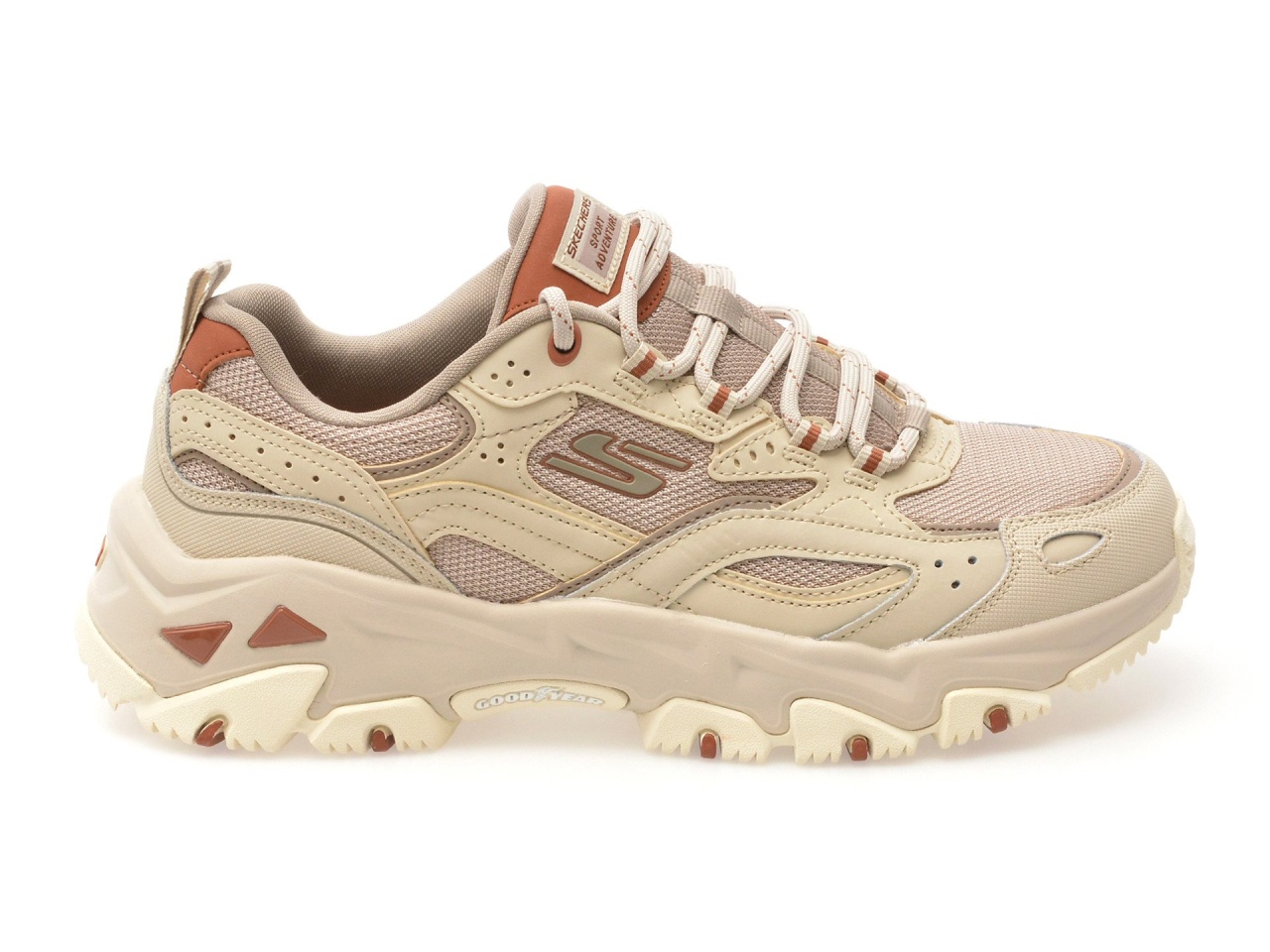 Pantofi sport damă Skechers D'Lites Hiker 180134-TPMT bej | Talpă
