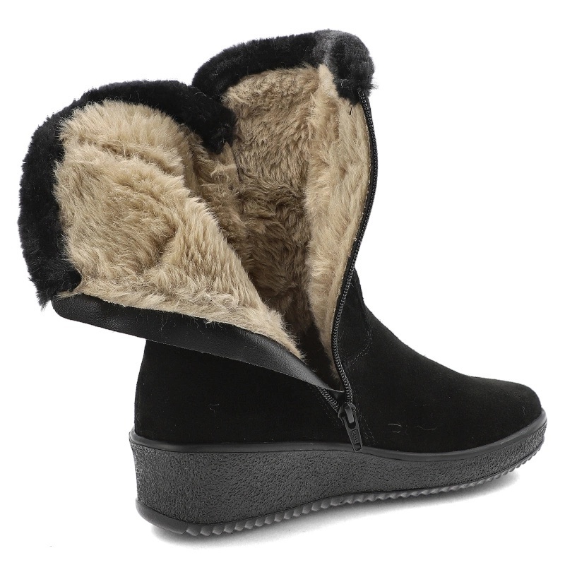 Cizmulite dama din piele de caprioara Rieker Y4456-00