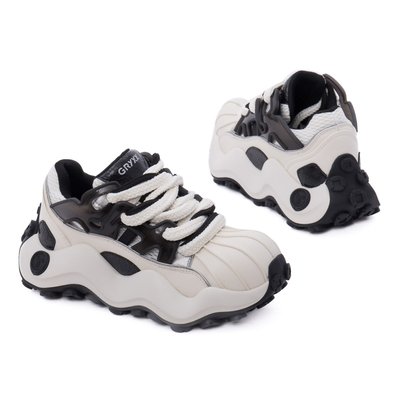 にょ Sneakers Dama GRYXX Alb/Negru Z6ZJ80004A | Stil Futuristic 2026