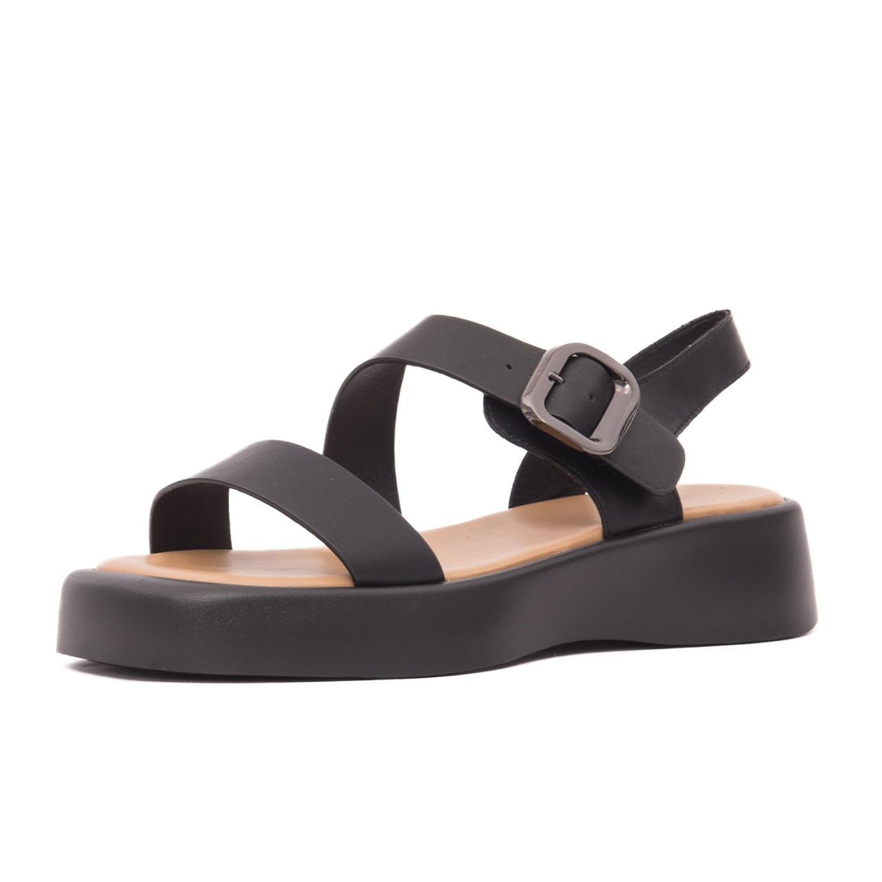 Sandale dama din piele naturala, Epica, H1WC60006A 01-N, negru