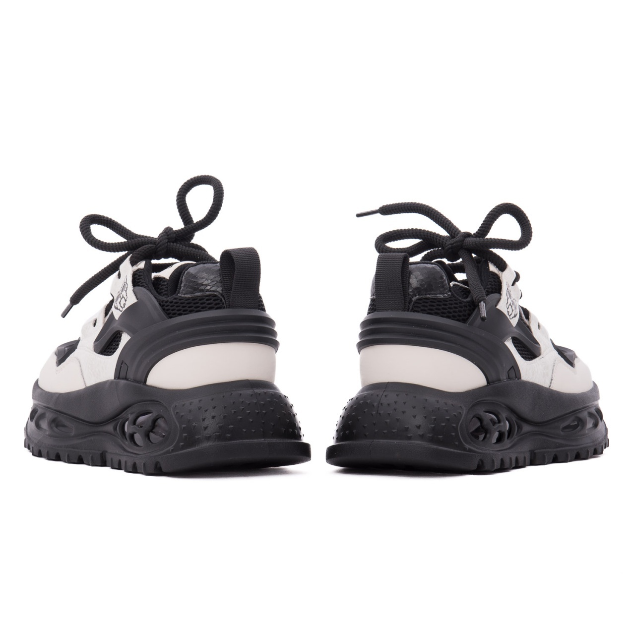 Sneakers Dama GRYXX Chunky Negru/Alb | Piele Mix Z69059-2B