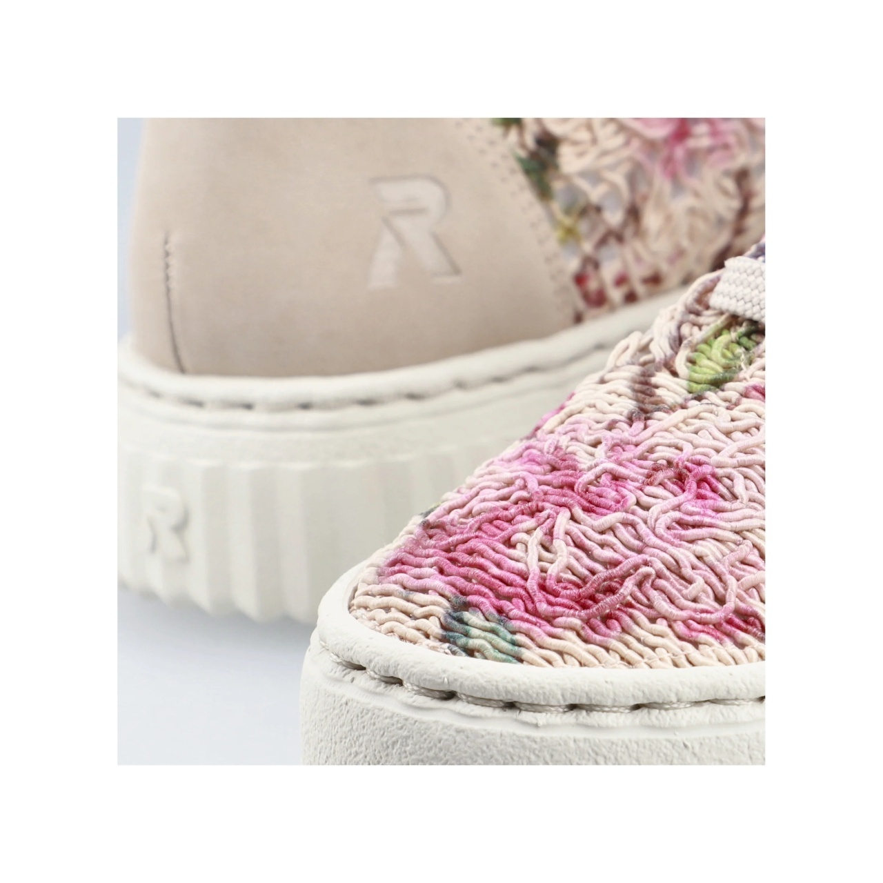 Sneakers Damă Rieker N9919-91 Multi Floral | Vegan & Ultra-ușori 2026
