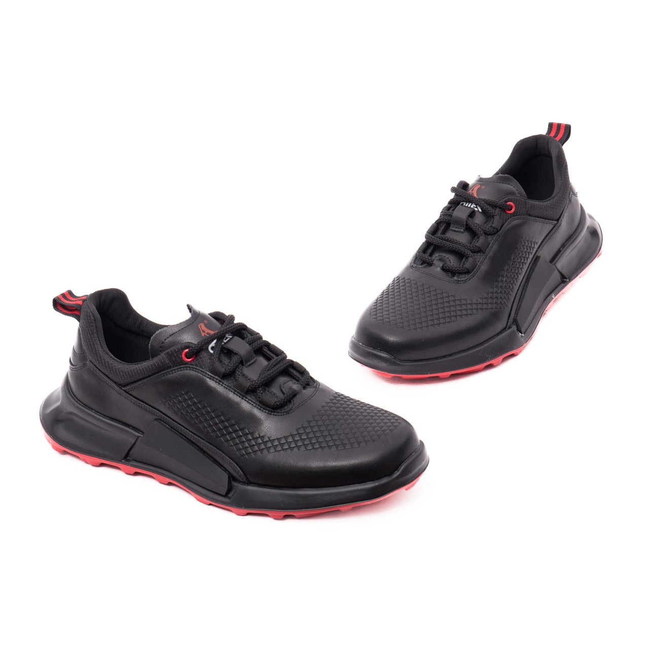 Pantofi bărbătești Otter, 7FSN60001A 01-N din piele naturală, negru