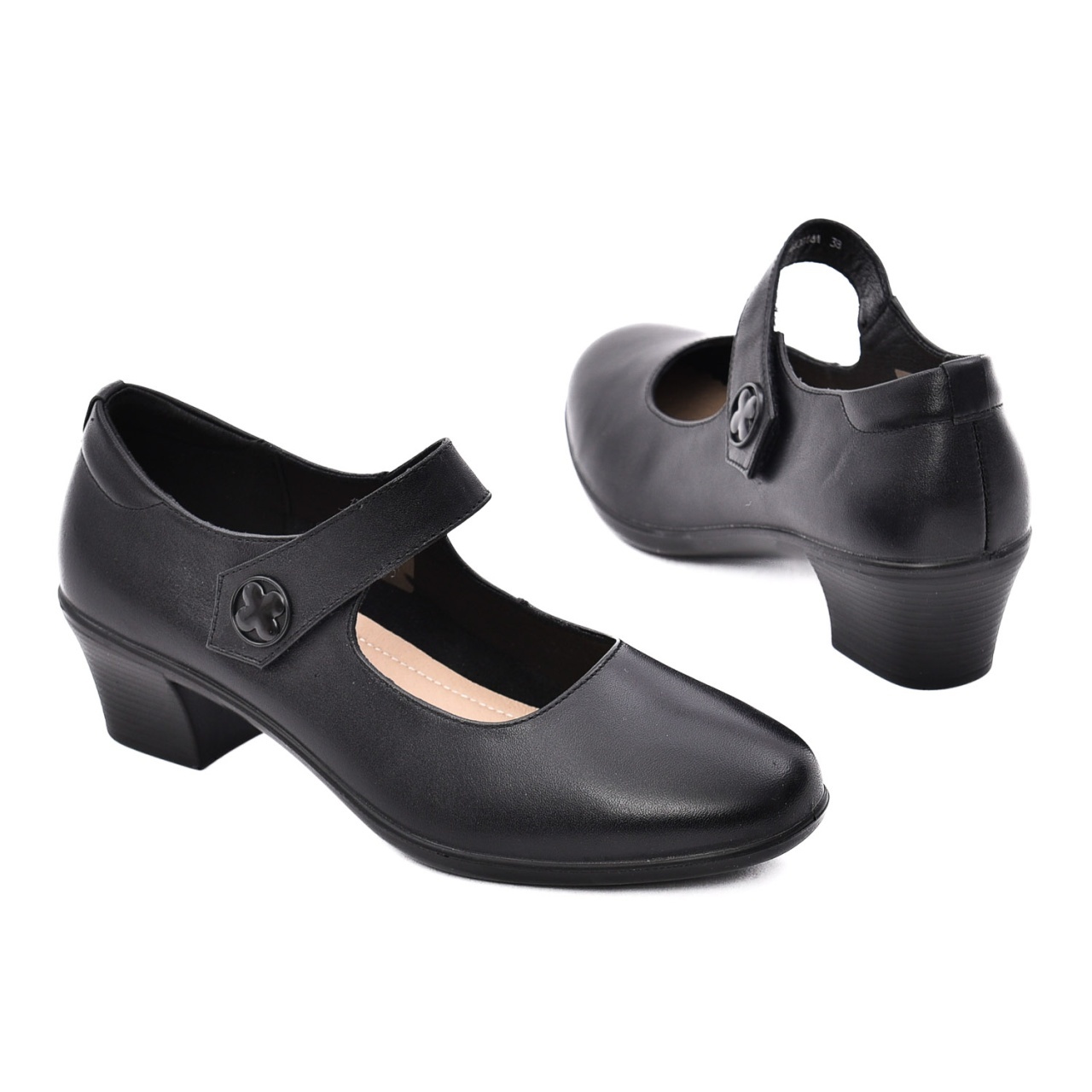 めい Pantofi dama din piele naturala, Karisma, X4X440014A 01-N, negru