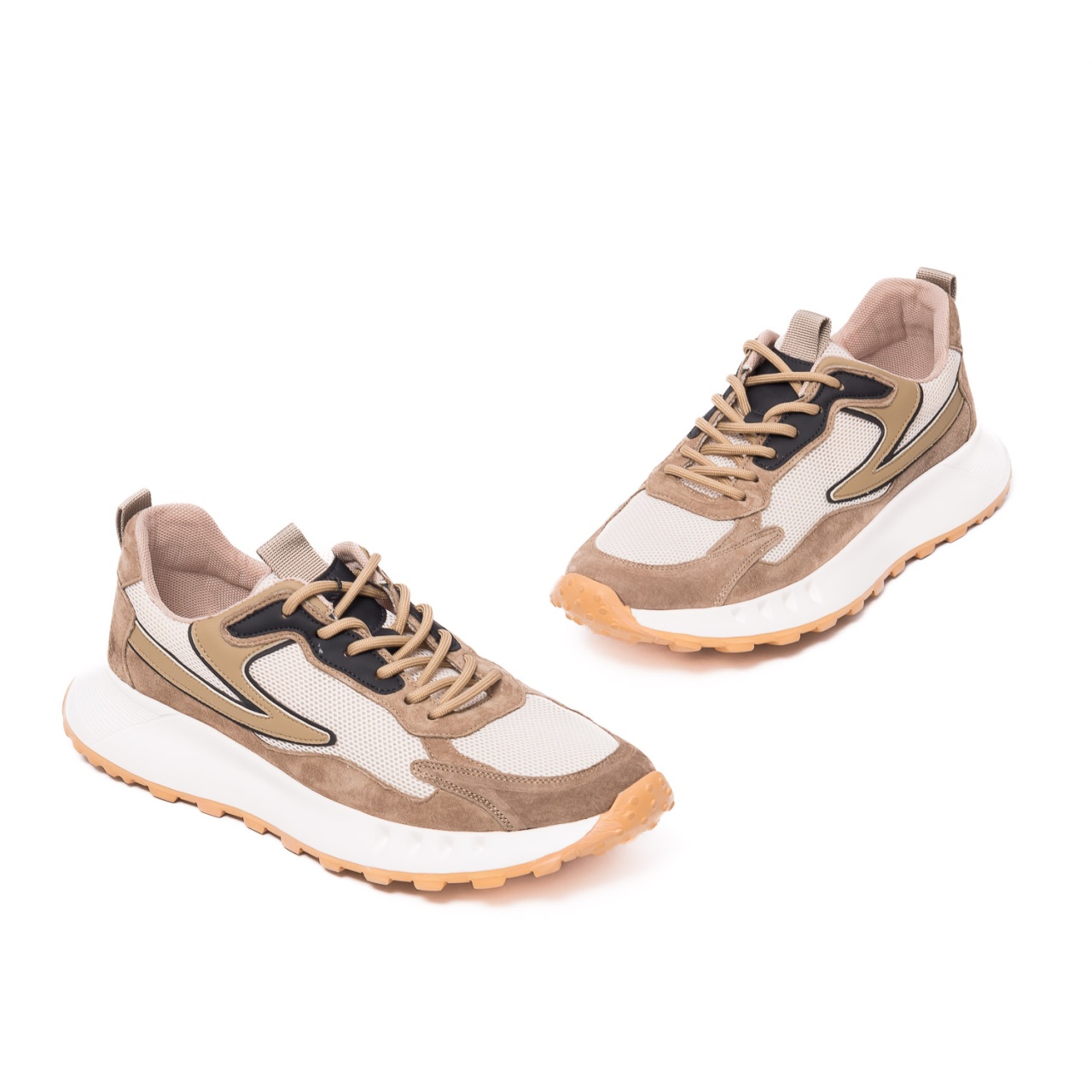 Sneakers barbat de vara, 82277 camel