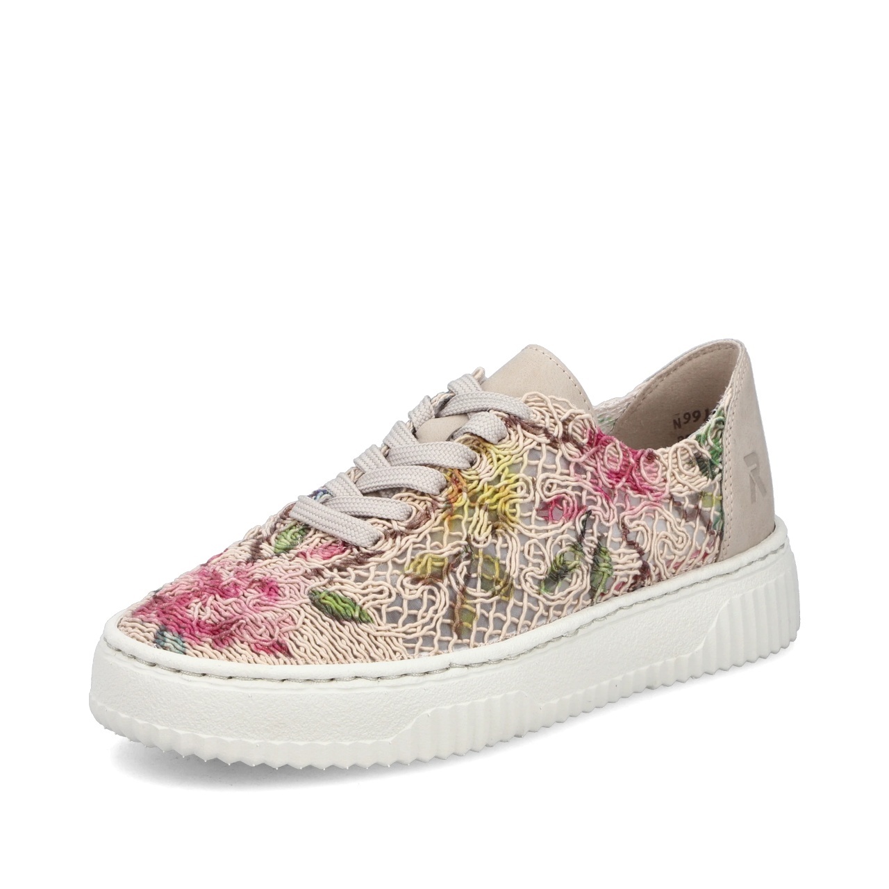 Sneakers Damă Rieker N9919-91 Multi Floral | Vegan & Ultra-ușori 2026