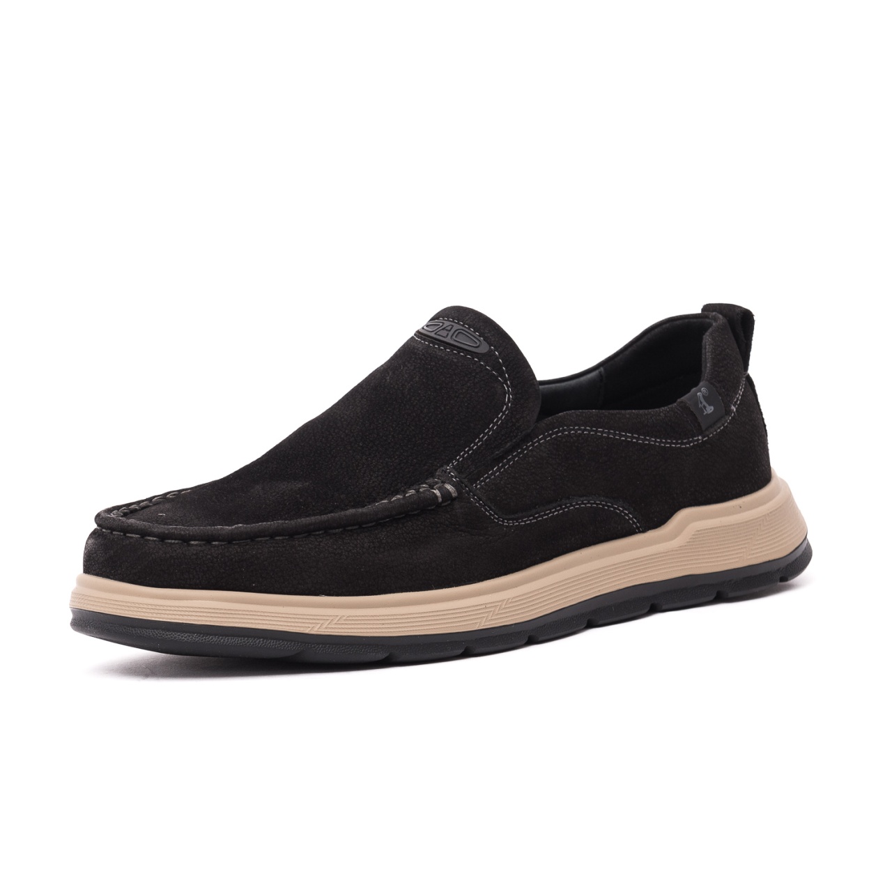 Pantofi bărbătești Otter E6E660010A 01-N din piele naturala, negru