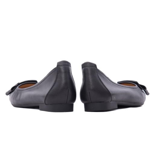 Balerini dama din piele naturala, PASS Collection M4M480012A 01-N, negru - Img 5