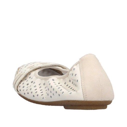 Balerini dama din piele naturala, Rieker 41430-60, bej - Img 3
