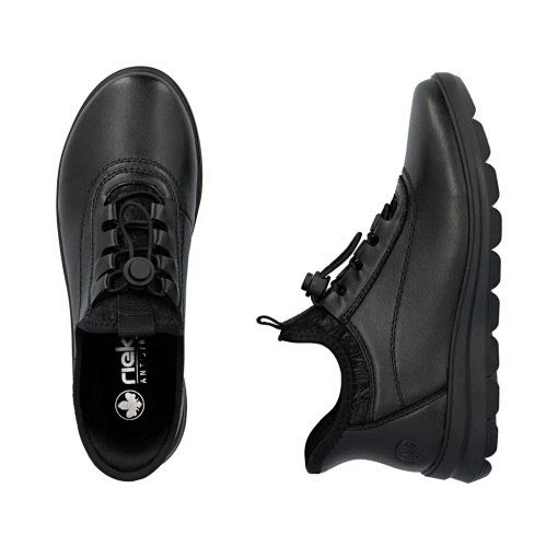 Botine casual din piele naturală Rieker Z0057-00 - Img 8