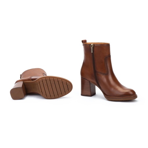 Botine dama din piele naturala, Pikolinos, PALENCIA W9U W9U-8945C1, maro camel - Img 3