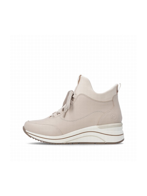 Botine dama din piele naturala, Remonte D0T81-60, bej - Img 6