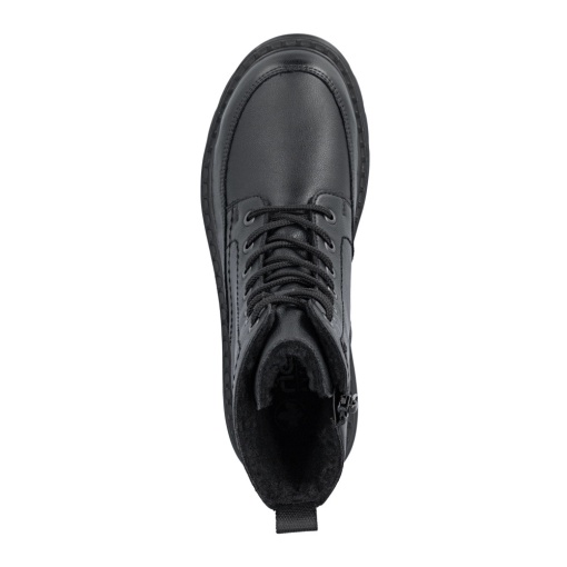 Botine dama din piele naturala, Rieker 70410-00, negru - Img 8