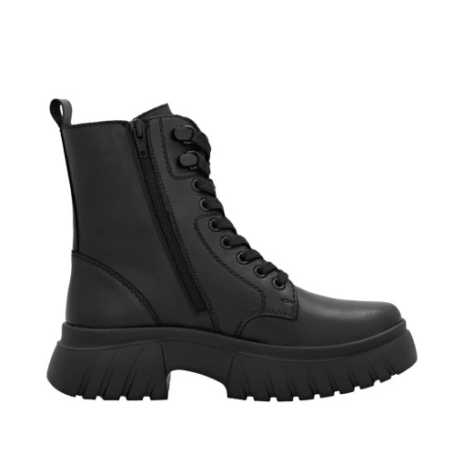 Botine dama din piele naturala, Rieker W1870-02, negru - Img 5