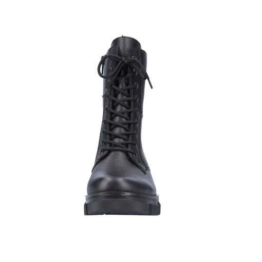 Botine dama din piele naturala, Rieker Y7116-00, negru - Img 7