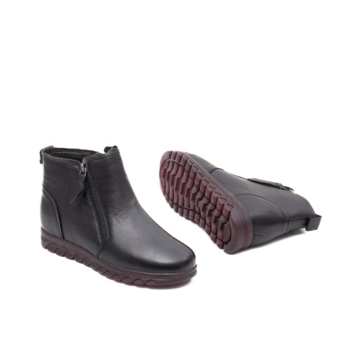 Botine dama, piele naturala, J8J800009A 01-N, negru - Img 4