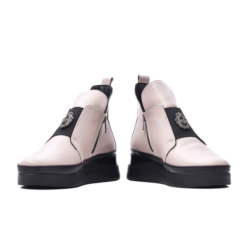 botine piele naturala