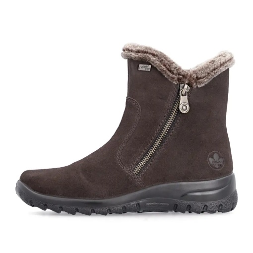 Botine dama Rieker L7162-25, maro inchis - imagine 2