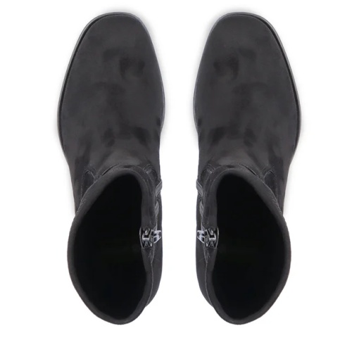 Botine elegante, D0V70-01, negru - Img 5