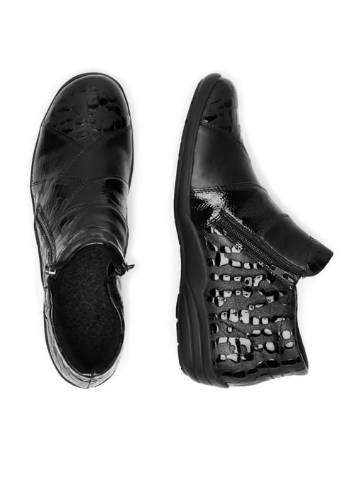 Botine Remonte Negru Lucios R7674-04 - Img 5